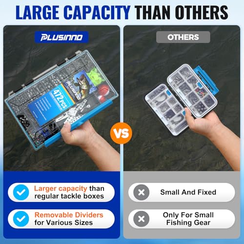 472PCS Fishing Accessories Kit (472PCS Fishing Tackle Kit)