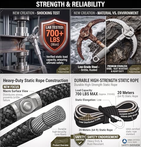Grappling Hooks (Grap Hook + 64ft Rope)