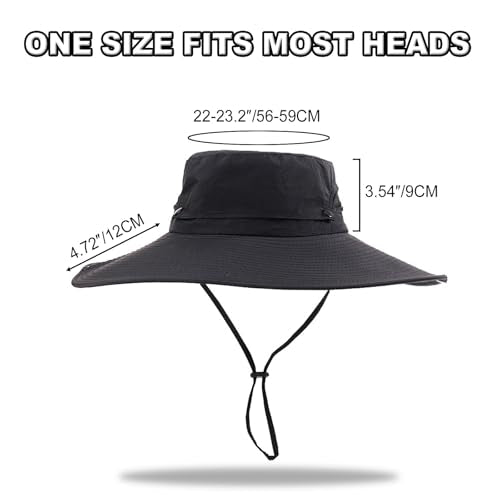 Fishing Sun Hat for Men UPF 50+ Wide Brim Boonie Hats for Summer