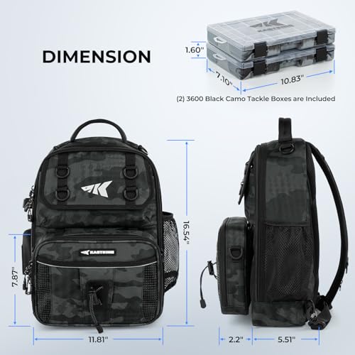 BaitSpace Fishing Sling Bag (Black Camo / Large)