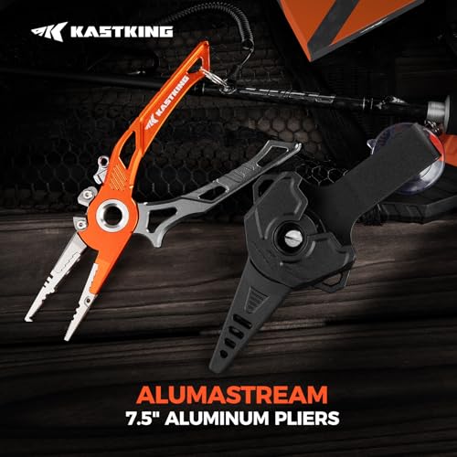 AlumaStream 7.5" Aluminum Fishing Pliers & Rig Tool Combo