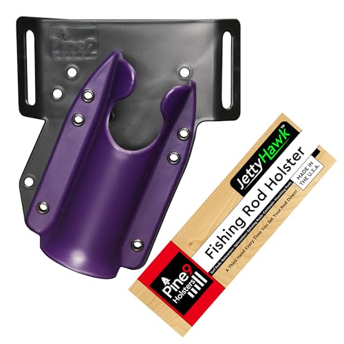 JettyHawk Fishing Rod Hip Holster (Purple)