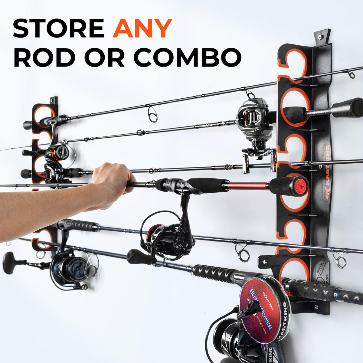 Horizontal Fishing Rod Holder (V6 Upgraded-1 Pack)