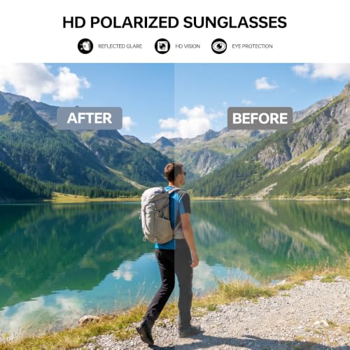 Polarized Running Sunglasses for Men Women Ultra (Elegant Transparent Grey Mercury)