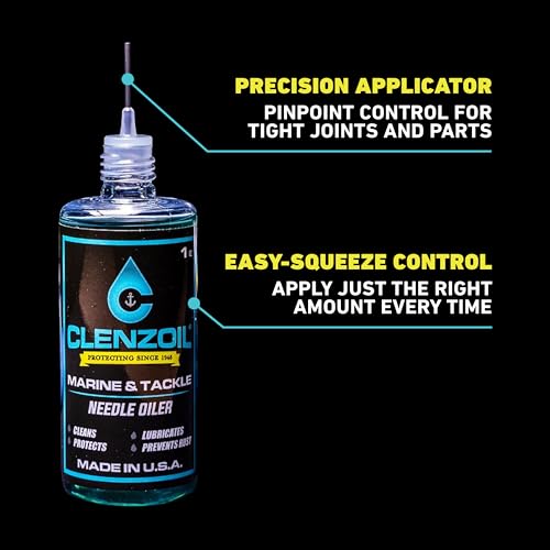 Marine & Tackle Fishing Gear Oil Lubricant (1 oz Needle Oiler)