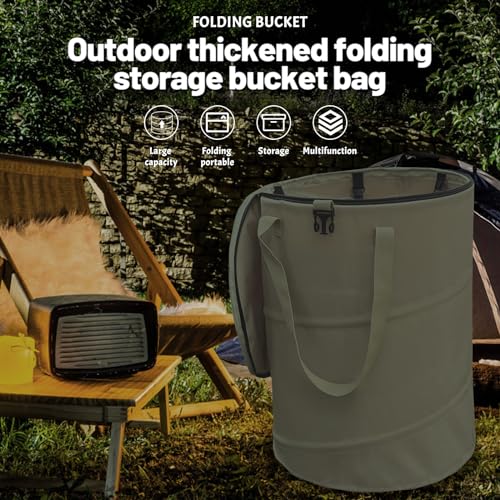 Pop up Camping Trash can (Green)